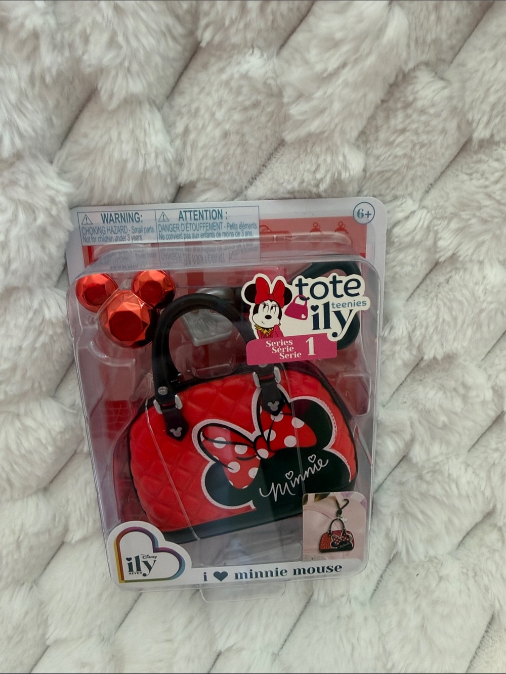 Disney Minnie Mouse Red and Black Tote ILY Series 1